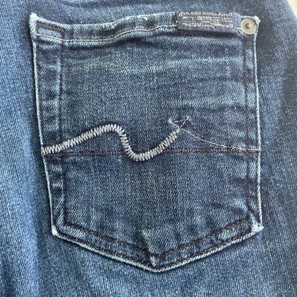 7 For All Mankind Slim Illusion Kimmie Straight Jeans - size 26 - Picture 4 of 10
